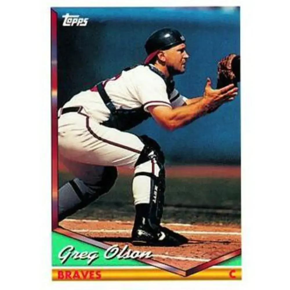 1994 Topps Greg Olson # 346 Atlanta Braves